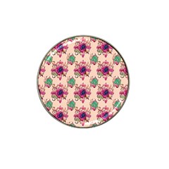 Retro 1880s Flowers Pattern 10 Hat Clip Ball Marker (10 Pack) by patterns123