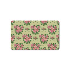 Retro 1880s Flowers Pattern 9 Magnet (name Card) by violetheavensky