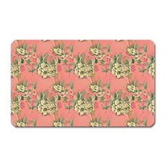 Retro 1880s Flowers Pattern 12 Magnet (rectangular) by violetheavensky