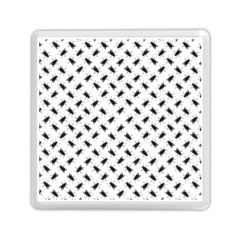 Fly Phot Motif Seamless Black And White Pattern Memory Card Reader (square) by dflcprintsclothing