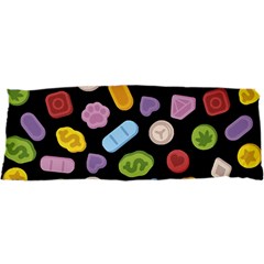 Ecstasy Pills Pattern 25 x67  Body Pillow Case Dakimakura (two Sides) by Valentinaart