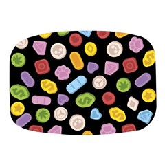 Ecstasy Pills Pattern Mini Square Pill Box by Valentinaart