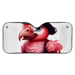 Kawaii Pink Parrot Pirate Car Windshield Sunshade by KawaiiArtStyle