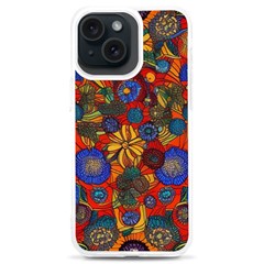 Mid Century Retro Floral 1970s 1960s Pattern 69 Iphone 15 Plus Tpu Uv Print Case by violetheavensky