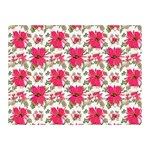 Retro 1880s Flowers Pattern 14 Two Sides Premium Plush Fleece Blanket (Mini) 35 x27  Blanket Front