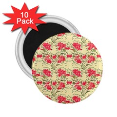 Retro 1880s Flowers Pattern 18 2 25  Magnets (10 Pack)  by violetheavensky