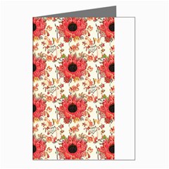 Retro 1880s Flowers Pattern 23 Greeting Cards (pkg Of 8) by violetheavensky