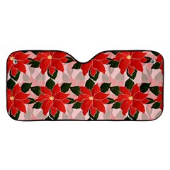 Poinsettia Pattern Seamless Pattern Christmas Xmas Car Windshield Sunshade by Paksenen