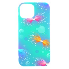 Christmas Pattern Iphone 15 Black Uv Print Pc Hardshell Case by Paksenen