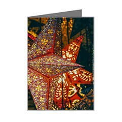 Star Lantern Lighting Mini Greeting Card by Paksenen