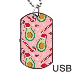 Avo Merry Christmas, Candies, Candy Cane Dog Tag Usb Flash (one Side) by kyorashop23