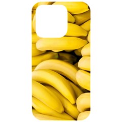 Bananas, Macro, Fruits, Ripe Bananas Iphone 15 Pro Black Uv Print Pc Hardshell Case by kyorashop23