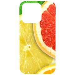 Fruit, Lemon Iphone 15 Pro Black Uv Print Pc Hardshell Case by kyorashop23