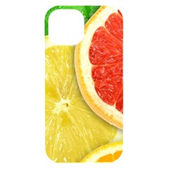 Fruit, Lemon Iphone 15 Black Uv Print Pc Hardshell Case by kyorashop23