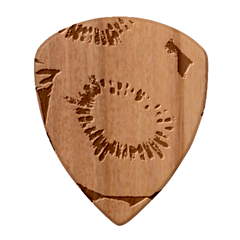 Kiwi Fruits, Close-up, Exotic Fruit Wood Guitar Pick (set Of 10) by kyorashop23