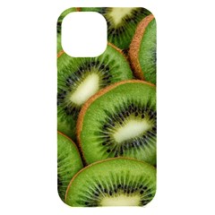 Kiwi Texture, Background With Kiwi, Fruits, Kiwi Iphone 15 Black Uv Print Pc Hardshell Case by kyorashop23