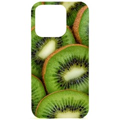 Kiwi Texture, Background With Kiwi, Fruits, Kiwi Iphone 15 Pro Black Uv Print Pc Hardshell Case by kyorashop23