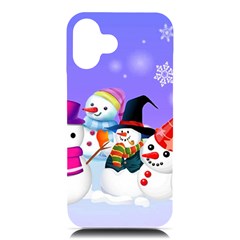 Let s Have Fun With Snowmen Iphone 16 Plus Black Uv Print Pc Hardshell Case by kyorashop23