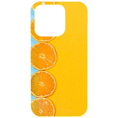 Orange, Slices, Fruit, Citrus Iphone 15 Pro Black Uv Print Pc Hardshell Case by kyorashop23