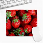 Strawberry, Berries, Fresh, Red Large Mousepad Front