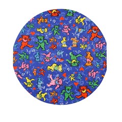 Grateful Dead Dancing Bears Pattern Mini Round Pill Box (pack Of 5) by Salmanaz77