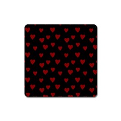 Small Cute Hearts  Square Magnet by ConteMonfrey