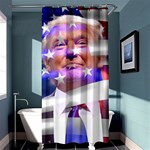 Donald Trump Flag Shower Curtain 36  x 72  (Stall)  Curtain(36 X72 )