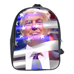 Donald Trump Flag School Bag (xl) by vintagetrump