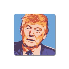 Orange Donald Trump Square Magnet by vintagetrump