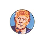 Orange Donald Trump Hat Clip Ball Marker (4 pack) Front