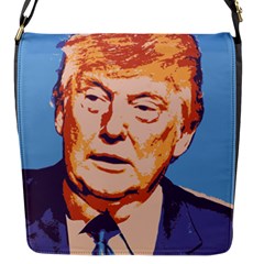 Orange Donald Trump Flap Closure Messenger Bag (s) by vintagetrump