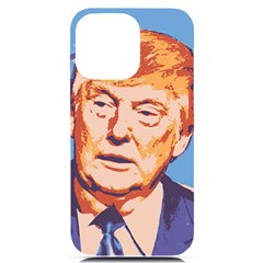 Orange Donald Trump Iphone 14 Pro Max Black Uv Print Pc Hardshell Case by vintagetrump