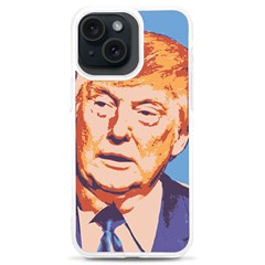 Orange Donald Trump Iphone 15 Plus Tpu Uv Print Case by vintagetrump