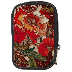 Floral Design 05 Compact Camera Leather Case by myclothy