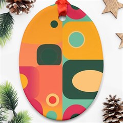 Geometric Design 08 Ornament (oval) by myclothy