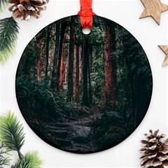 Forest Jungle Trees Tropics Ornament (round) by Bedest