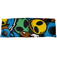 Funky Alien Pattern Abstract Colourful Drawing 21 x60  Body Pillow Case Dakimakura (two Sides) by Posterlux