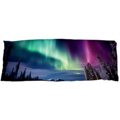 Northern Lights Aurora Night Nature 15 x40  Body Pillow Case Dakimakura (two Sides) by Posterlux