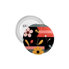  Minimalist Pattern With Simple Lines,flower And Shapes, Creating A Clean And Modern 1 75  Buttons by myclothy