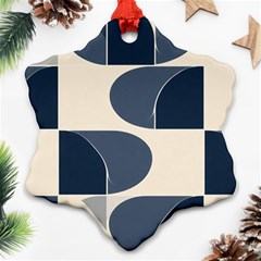 A Minimalist Pattern With Simple Lines And Shapes, Creating A Clean And Modern Aesthetic 04 Ornament (snowflake) by myclothy