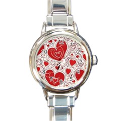 Be My Valentine Round Italian Charm Watch by pollyparadiseartshop