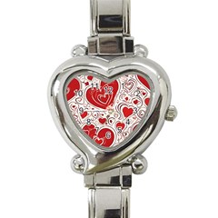 Be My Valentine Heart Italian Charm Watch by pollyparadiseartshop