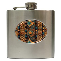 Tribal Chic Hip Flask (6 Oz) by pollyparadiseartshop