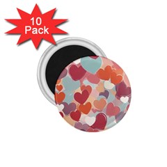 Valentines Day Hearts Romance Love 1 75  Magnets (10 Pack)  by Posterlux