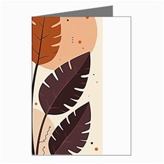 Leaves Boho Monster Nature Greeting Cards (pkg Of 8) by Salmanaz77