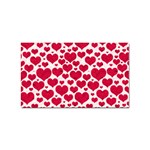 Hearts Valentine Pattern Seamless Sticker (Rectangular) Front