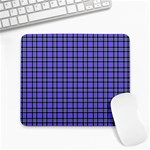 Blue Tartan Plaid 1 Large Mousepad Front