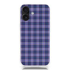 Purple Plaid Tartan 1 Iphone 16 Tpu Uv Print Case by dressshop