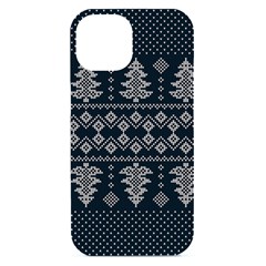 Winter Wonderland Pattern Iphone 15 Black Uv Print Pc Hardshell Case by ArtfulThreads