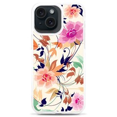 Abstract Floral Background Iphone 15 Plus Tpu Uv Print Case by kyorashop23